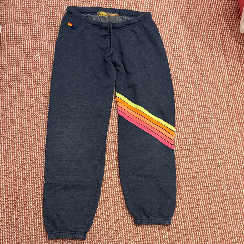 Aviator nation striped sweatpants